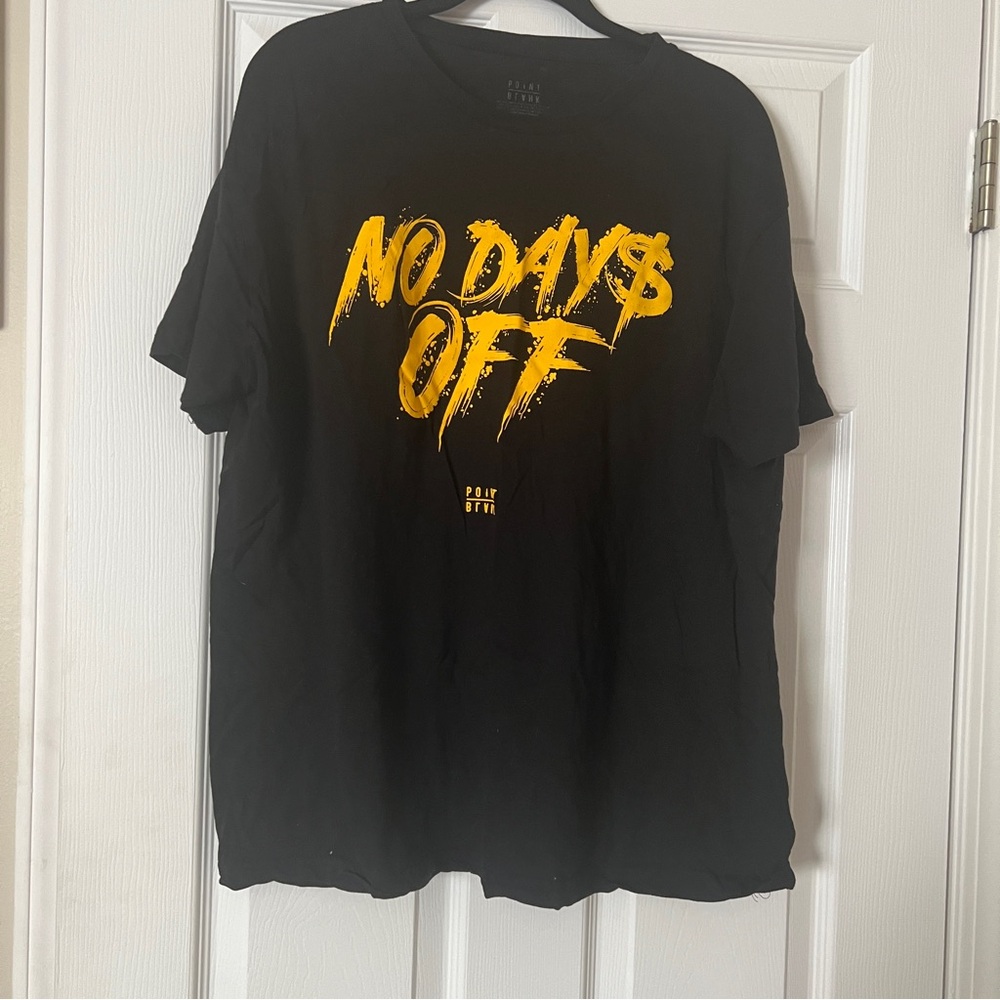 Black No Days Off T-Shirt